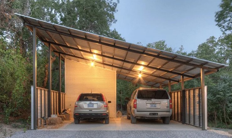 Навес односкатный